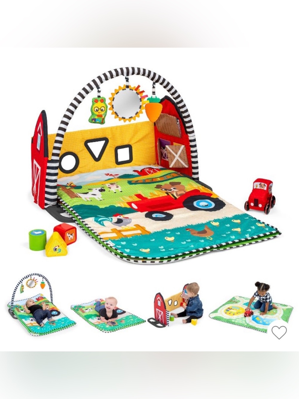 Baby Einstein Farm Explorers Busy Barnyard Grow-With-Me Activity Gym NEW
